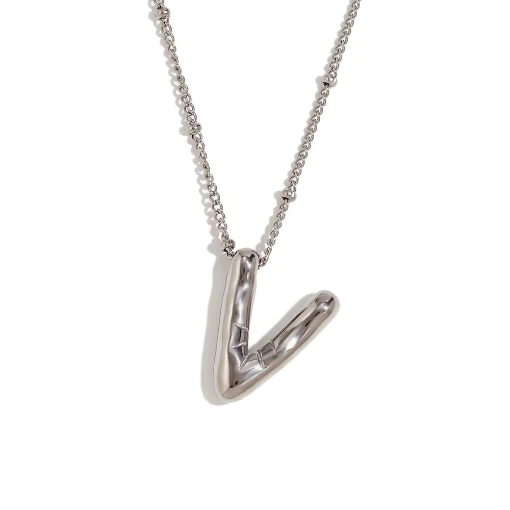 Silver Chunky Letters
