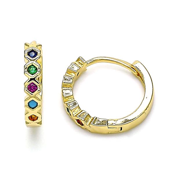 Zircons Hoops Earrings