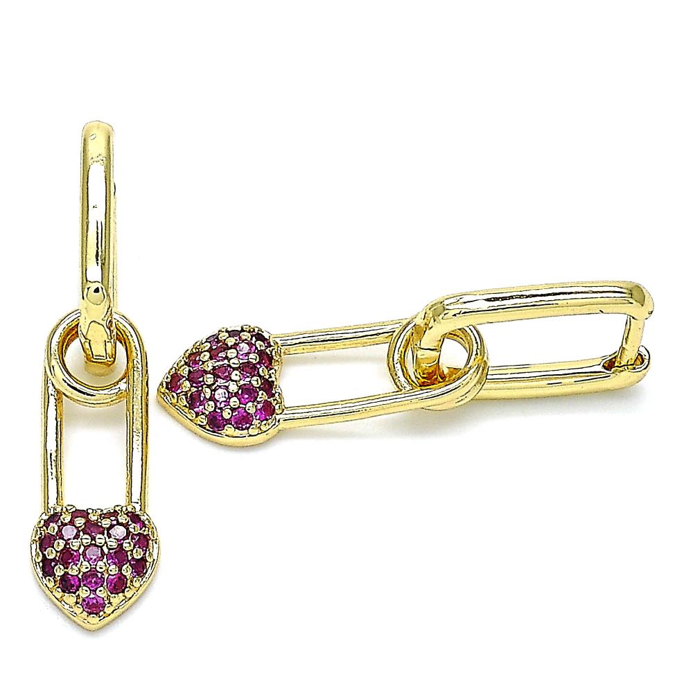Heart Hoops Earrings