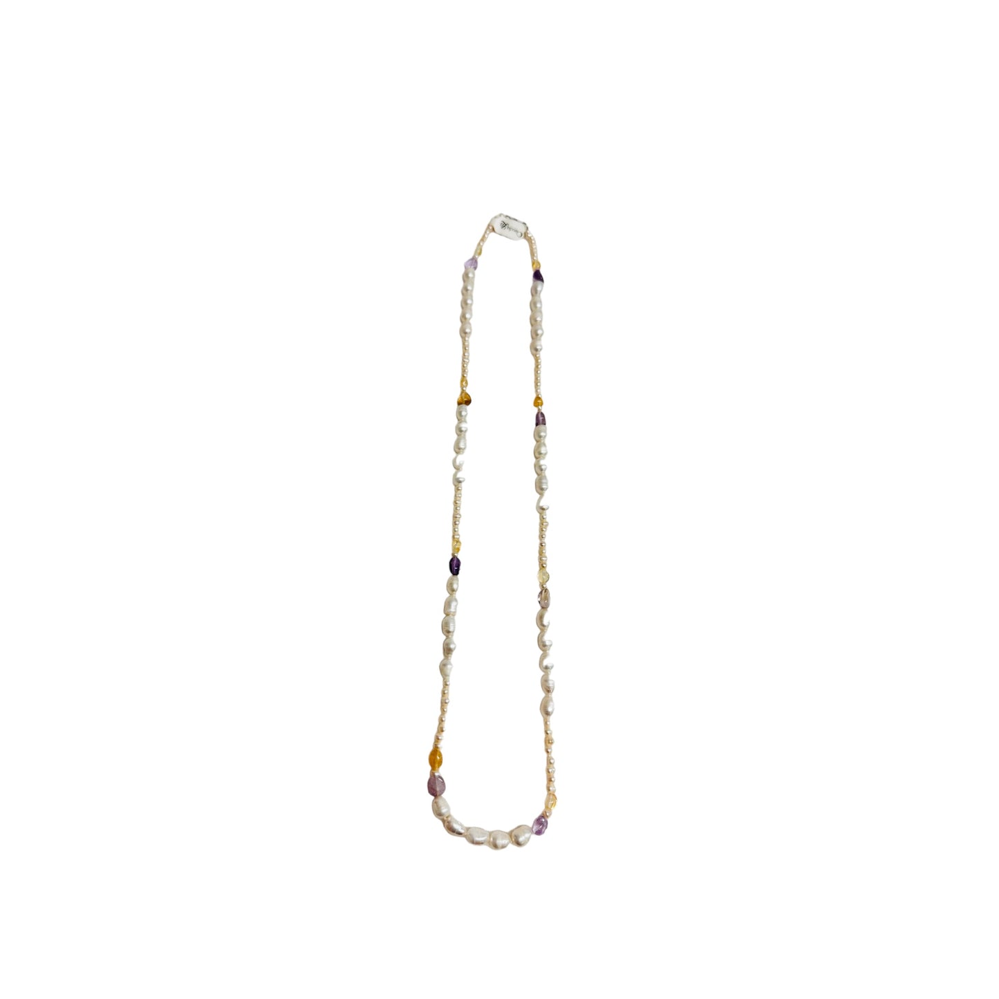 Sterling Silver Pearls and Stones Necklaces