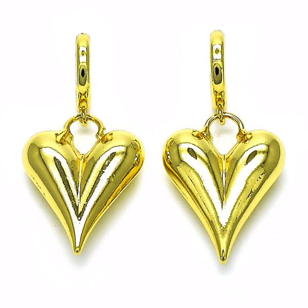 Heart Hoops Earrings