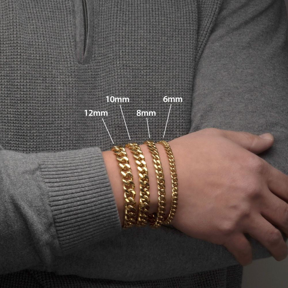 18Kt Gold IP Miami Cuban Chain Bracelet