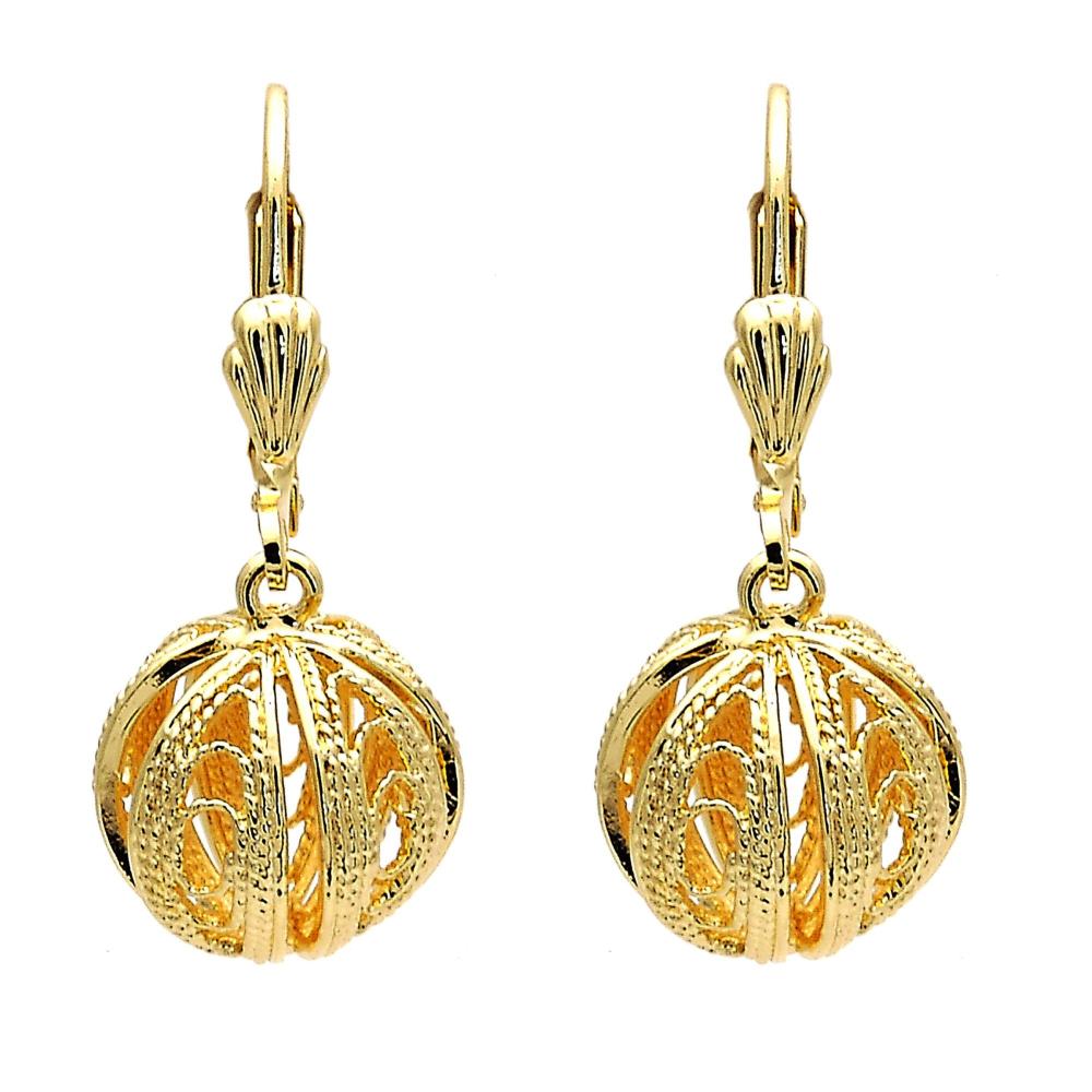 Ball Hoops Earrings