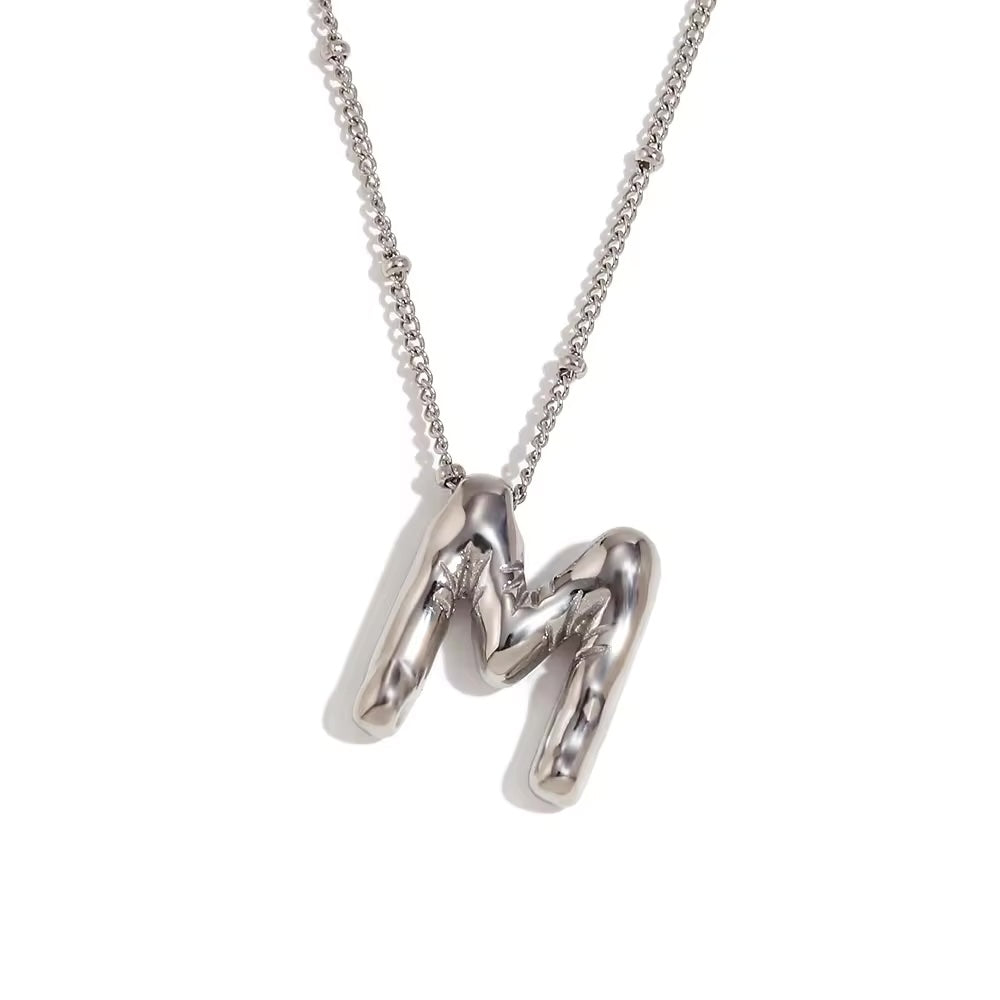 Silver Chunky Letters