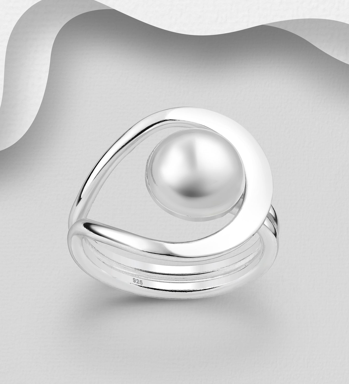 925 Sterling Silver Ball Ring