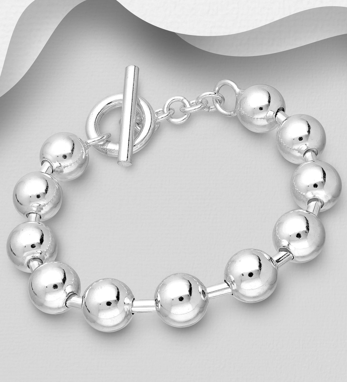 925 Sterling Silver Ball Bracelet