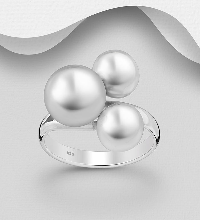 925 Sterling Silver Ball Ring