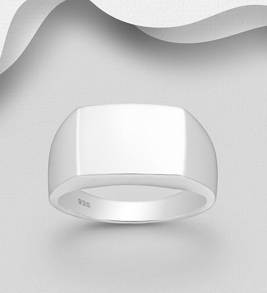 925 Sterling Silver Engravable Ring