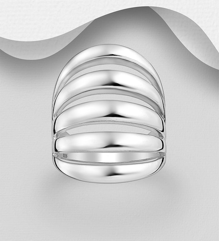 925 Sterling Silver Layered Ring