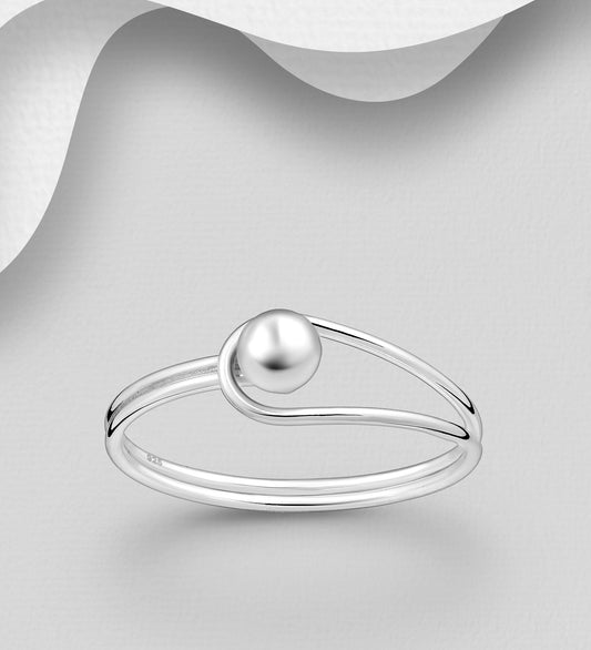 925 Sterling Silver Ball Ring