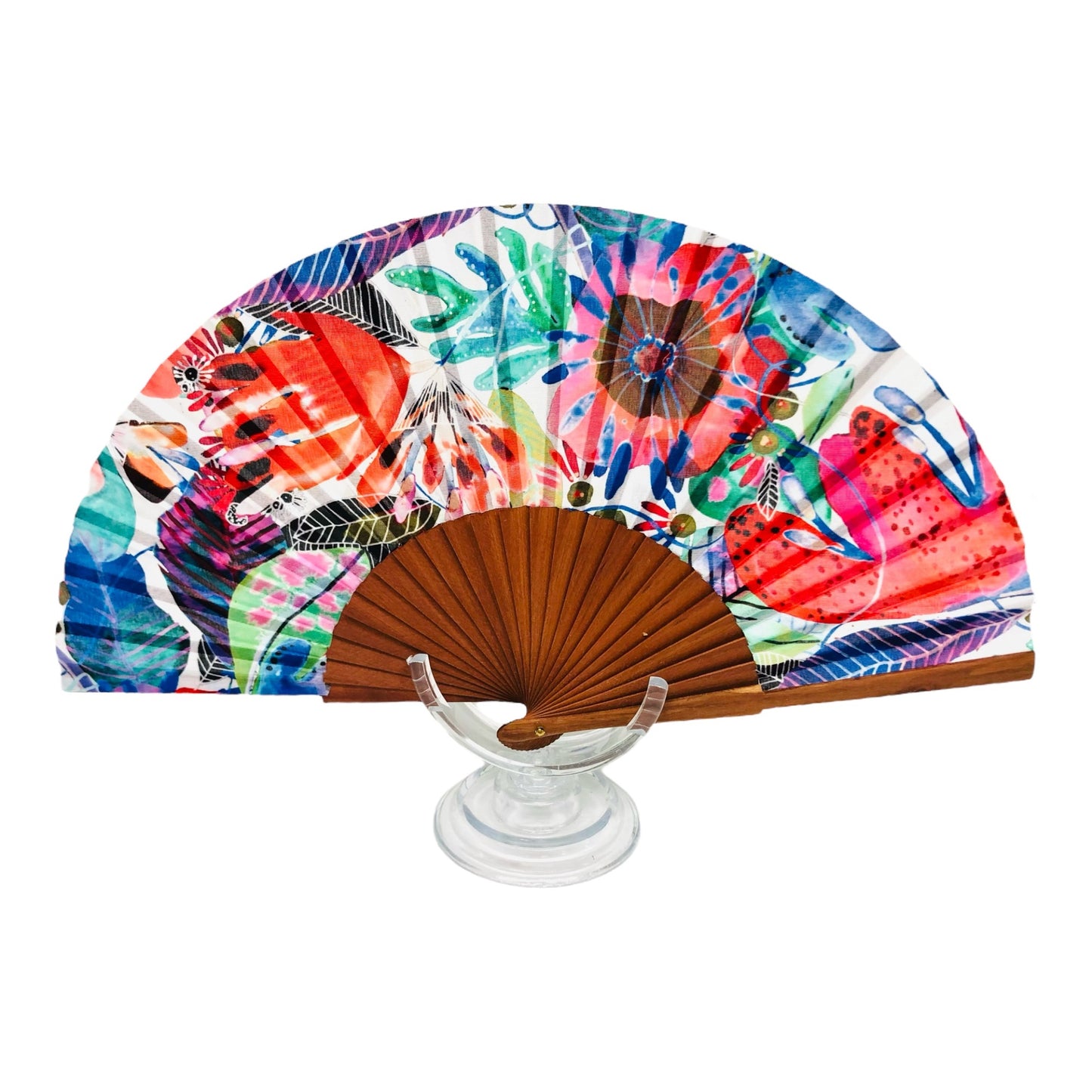 Tropical Peral Hand Fans