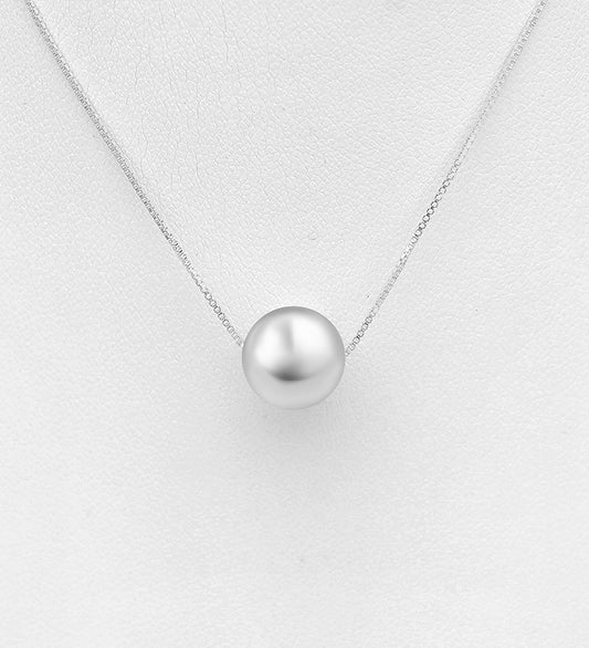 925 Sterling Silver Necklace With Solitaire Ball Bead