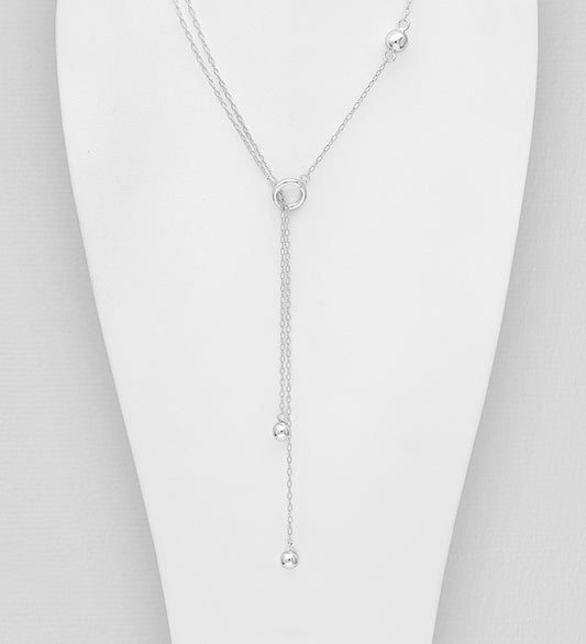 925 Sterling Silver Ball Necklace