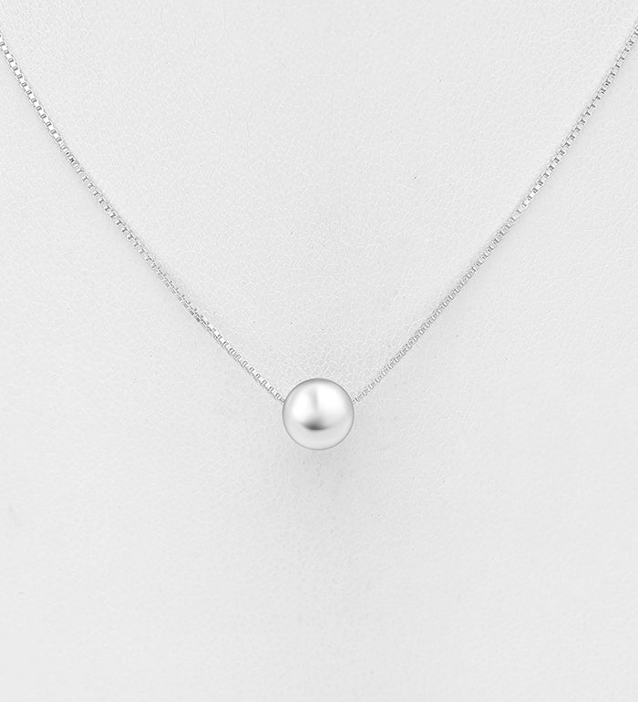 925 Sterling Silver Ball Necklace