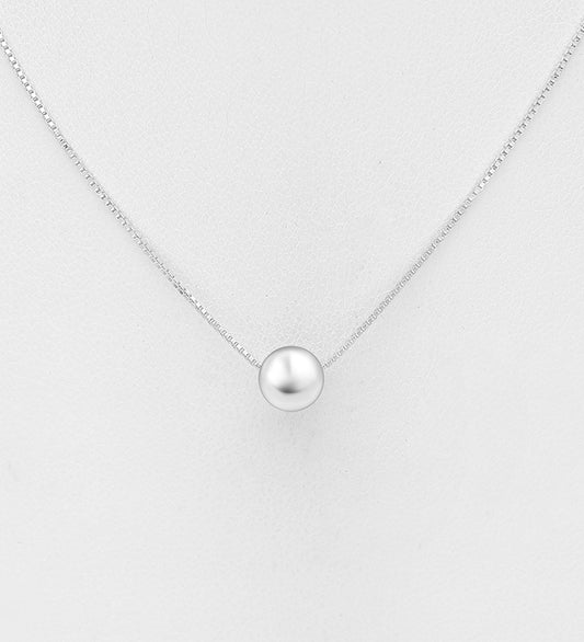 925 Sterling Silver Ball Necklace