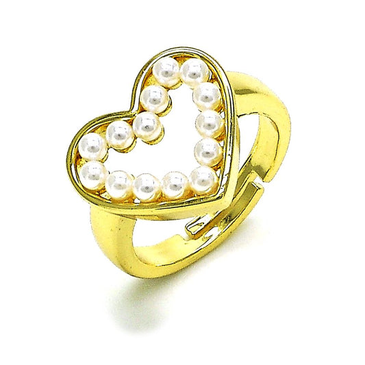 Heart Pearl Rings