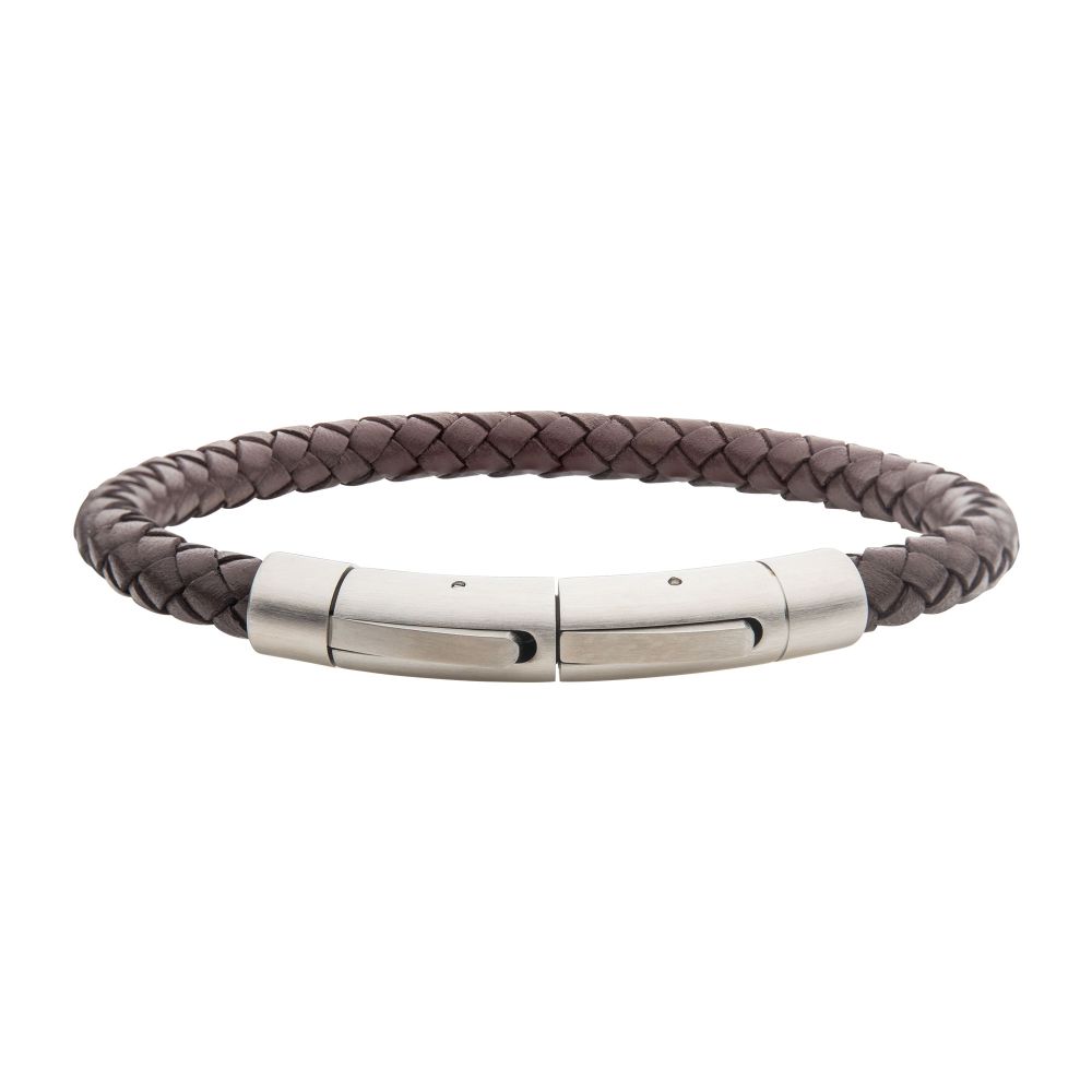 Brown Genuine Full Grain Cowhide Leather Bracelet