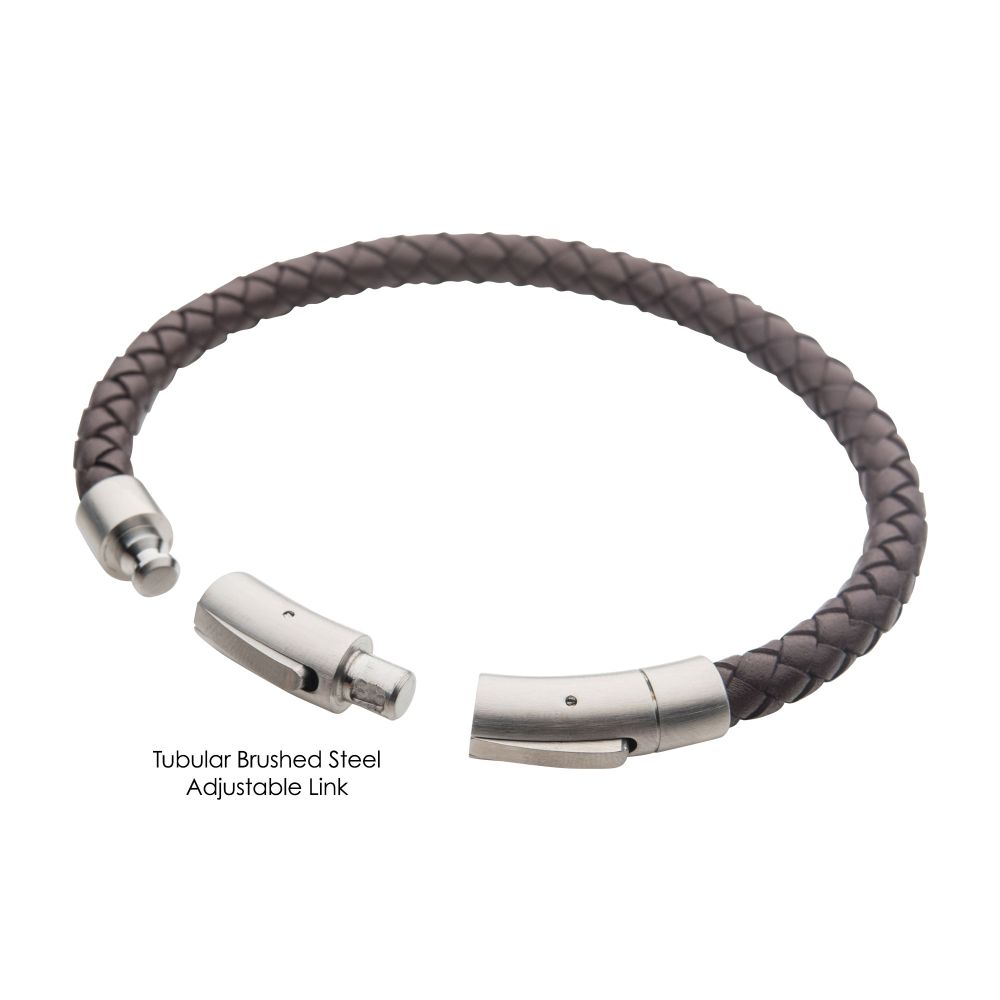 Black Full Grain Cowhide Leather Bracelet