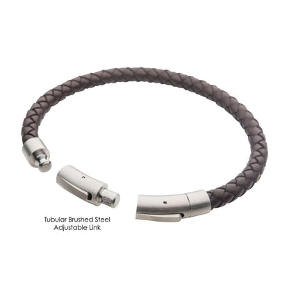 Black Full Grain Cowhide Leather Bracelet