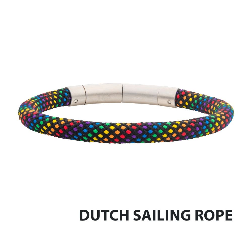 Rainbow Nylon Cord Bracelet