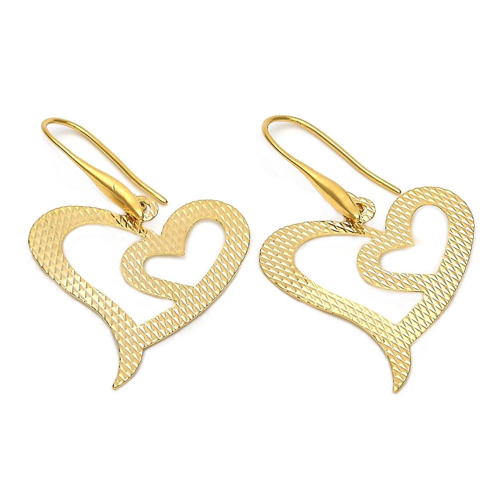 Gold Heart Earring