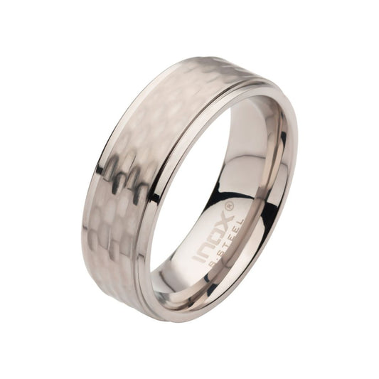 Steel Hammered Ring