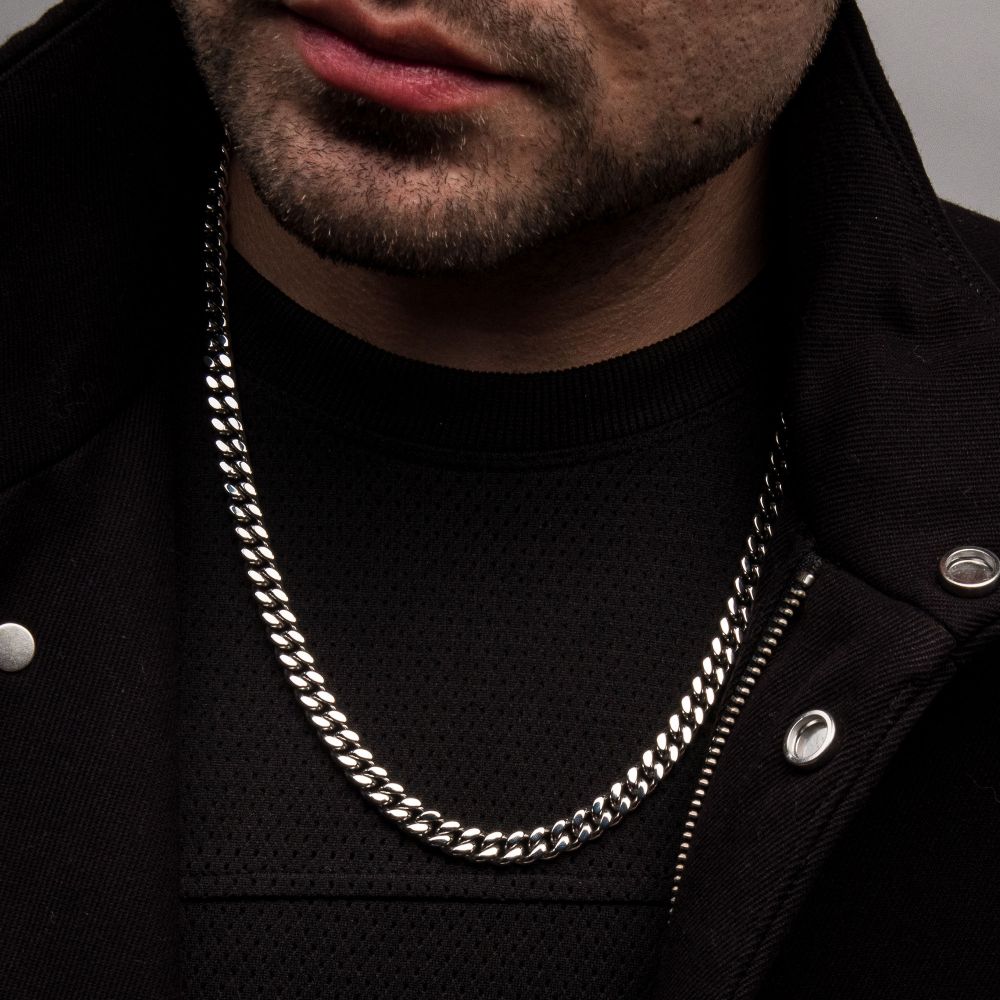 6mm Steel Miami Cuban Chain Necklace