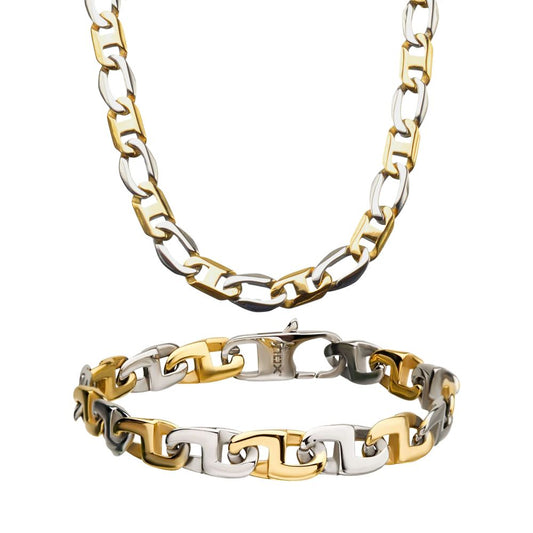 Gold IP Mariner Chain Set