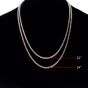 925 Italy Silver Black Rhodium Chain Necklace